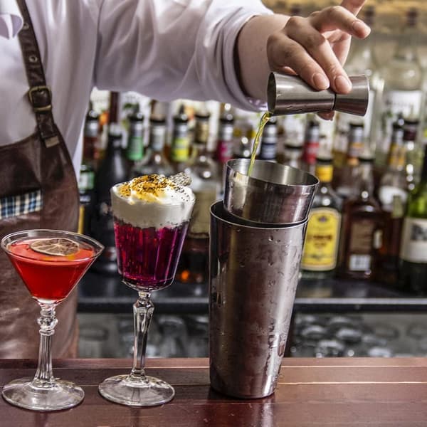 25 ml 50 ml, Målebæger i rustfrit stål Dobbelt Jigger Cocktail Drink Spiritus Målebæger