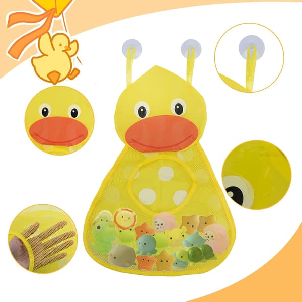 Oppbevaringsnett for babybadeleker Barnas badekarlekeoppbevaringspose (and)