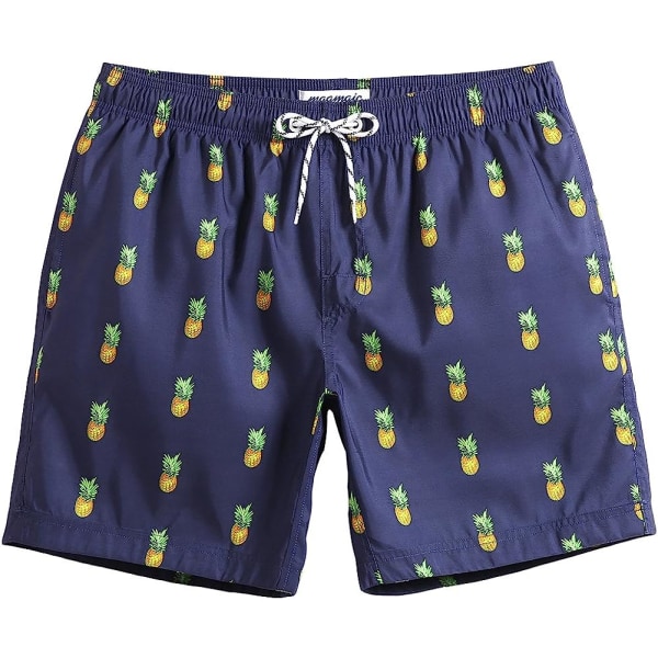 Badshorts för män Quick Dry Fit Performance Board Shorts med fickor (marinblå) XXXL xxxl