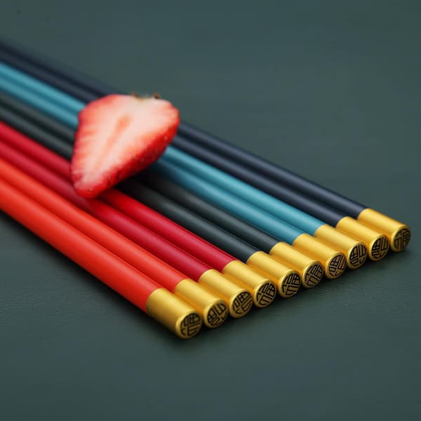 Børnespisepinde Glasfiber Skridsikre Spisepinde Genanvendelige 9,8\" - 10 Par