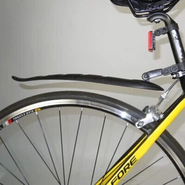 Cykelskärm Fram och Bak Stänkskärm för Landsvägscykel Mountainbike Svart
