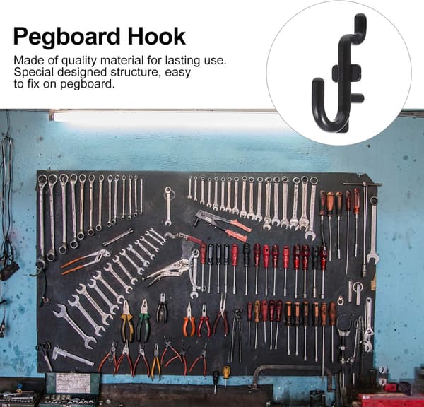 Metal Pegboard Krog Pegboard Krog 100 STK Pegboard Kroge J Krog Peg Board Pegboard Tilbehør