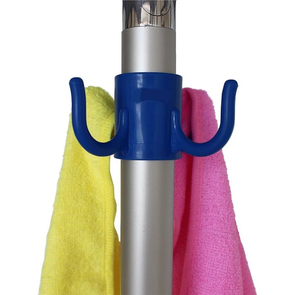 Strandparaplyhängande krok, 4-stifts paraplykrok i plast för blå