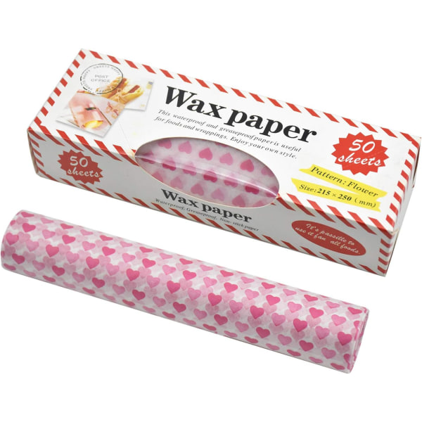 50 ark matpapper, bivaxdukar matpapper, vaxdukar för smörgåsbröd hamburgare