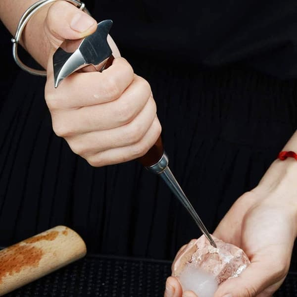 6,7 tommer ishakke til bar, ishakke i rustfrit stål, isknuser, isterningcocktailværktøj