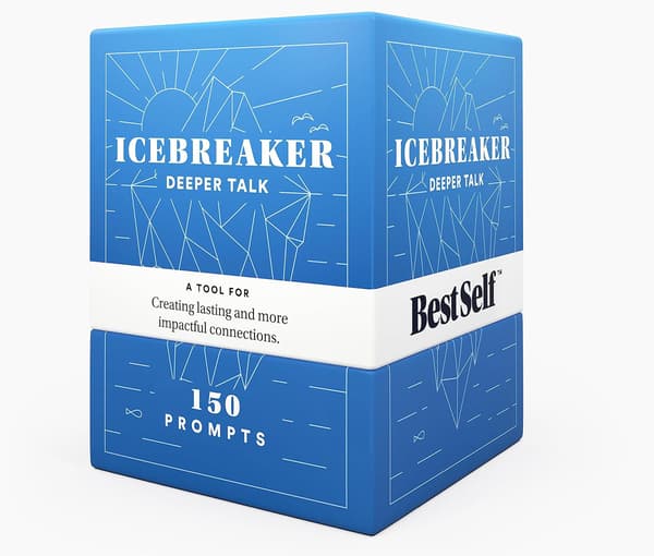 Icebreaker Deeper Talk Deck - Kortpakke for å starte samtaler for å utdype vennskap med 150 spørsmål