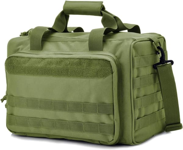 Taktisk skydebane taske, Deluxe pistol skydebane duffel tasker green