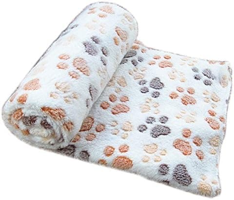 Myk varm dyrefleece matte seng beige dyr valp 60x40cm 60*40cm