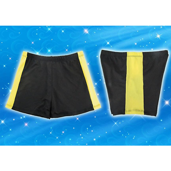 Badbyxor för vuxna män, färgmatchande, för varma källor, semester vid havet, strandshorts (gula) Yellow