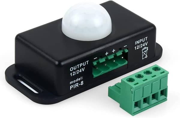 12V 24V PIR Sensor LED Bevægelsessensor Bevægelsestimer Skiltkontrol PIR Controller til Ect Monokrom LED Strip