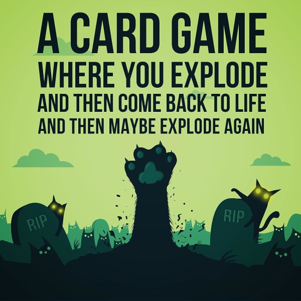 Zombie Kittens Card Game av Exploding Kittens - Roliga familjekortspel för vuxna Tonåringar och barn för nattunderhållning, 2-5 spelare