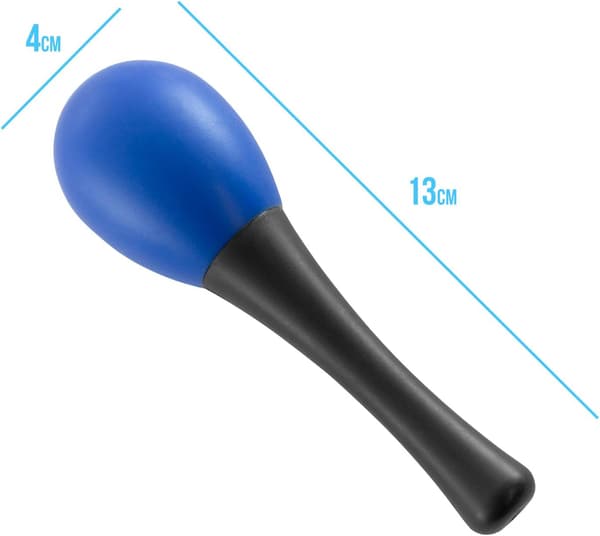 Mini ægryster maracas par - blå