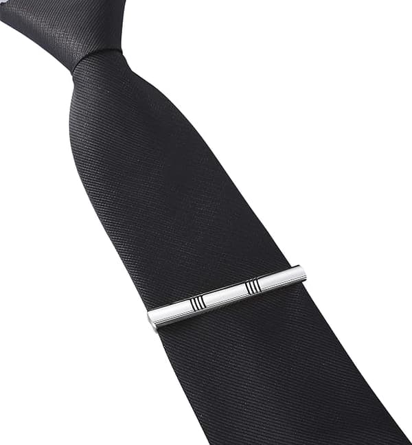 8 stk slipsnåler sett for menn slipsnålsett for vanlige slips til bryllup, forretningsslips med eske