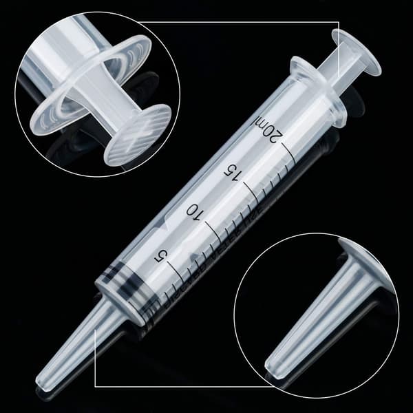 10 stk. flydende plastmåler til fodring af kæledyr (20 ML)