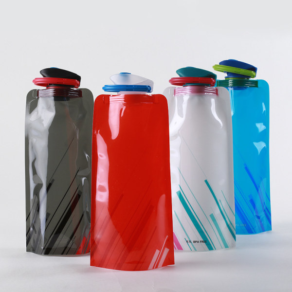 Unisex Vuxen 700ML Fällbar 4st Återanvändbara Vattenflaskor, Flexibel, För Vandring, Äventyr, Resor