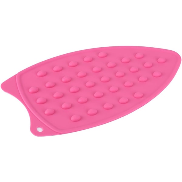 Silikonjärnstödsdyna, multifunktionell varmbeständig matta Bärbar strykbräda för hemresor (rosa) Pink