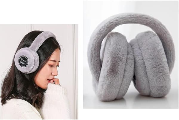 Vintervarme Bluetooth 5.0 musik ørevarmere trådløst opkald (Hvid)