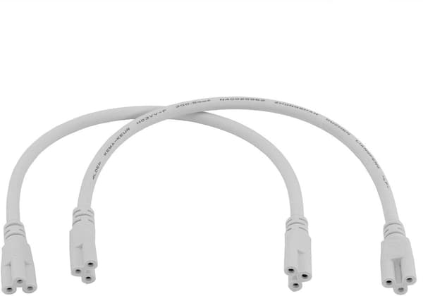 LED lysstofrør rørstik 3-hullers kabel (hvid) 2 stk.