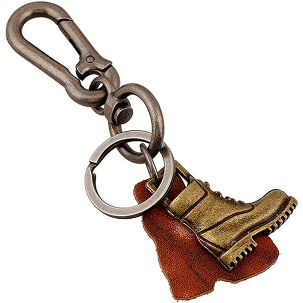 Legeringsstövlar Nyckelring Nycklar Dekorativt hänge för män Retro Stark Karbinhake Nyckelring