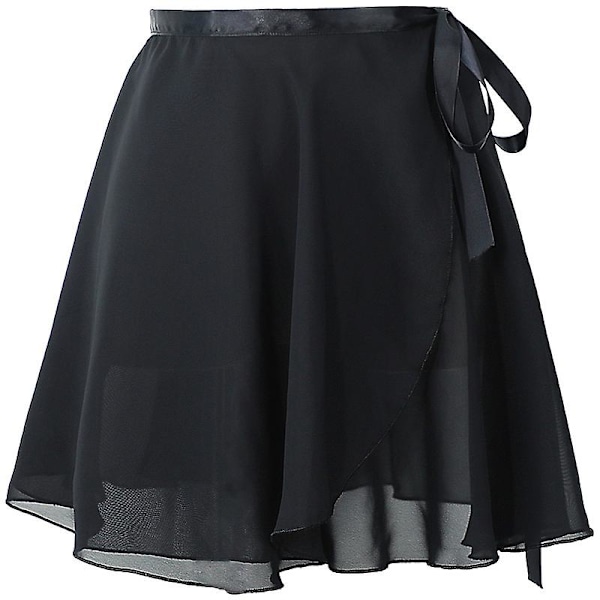 Balett Chiffon Balett Träningsdansklänning Vuxen Dans Träningsklänning (Svart,L) Black l