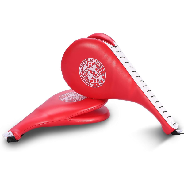 1 par Kick Target Pad Taekwondo Kick Pads Kickboxing Träning Karate Kicking Target Pad（röd）