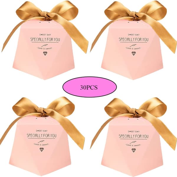 Morsdag Mini Konfetti Brettbar Godteriboks (Rosa, M) 30 Stykker