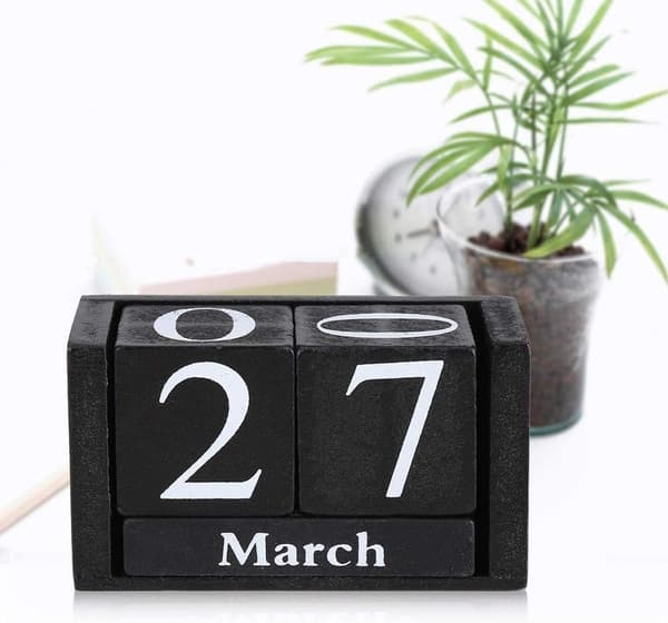 Trekalender, europeisk evighetskalenderblokk skrivebordsblokk DIY