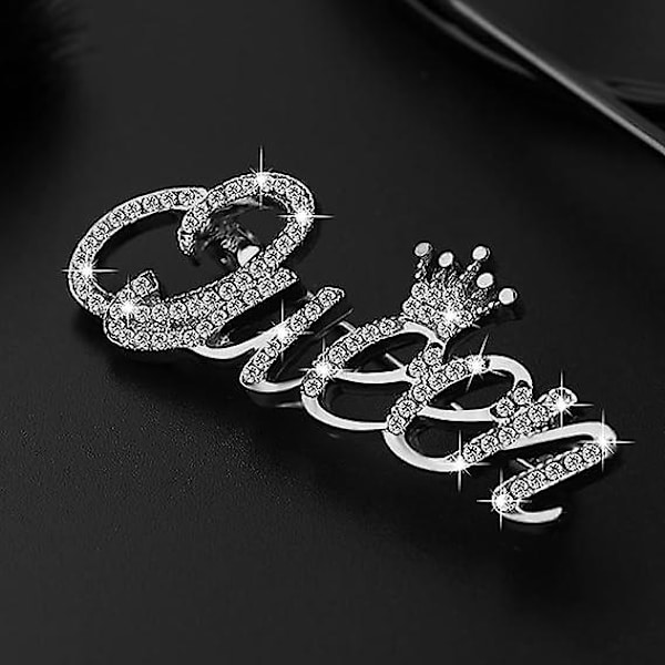 Kvinnors drottning brosch glänsande krona brosch mode brosch strass smycken brosch