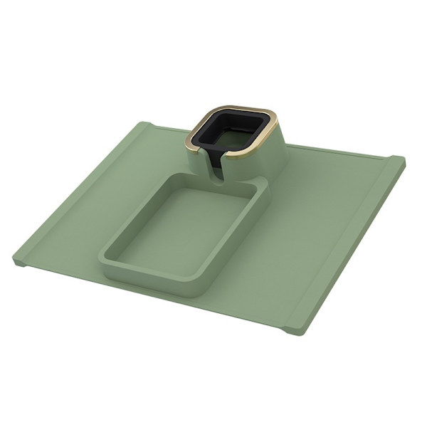 Soffa mugghållare, halkfri soffkopphållare robust och viktad soffarm bord (grön) green