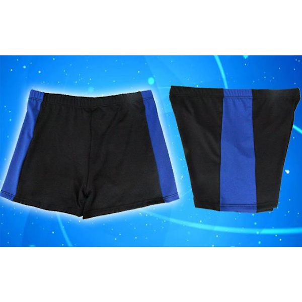 Vuxna herrars badbyxor färgmatchning varm källa semester strandshorts (blå) Blue