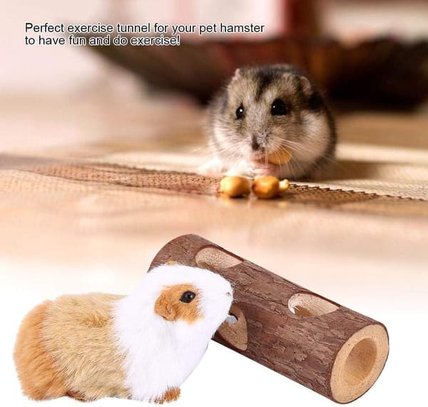 Hamster rør i heltre, tyggeleke (lengde 20 cm) 1 stk 20cm