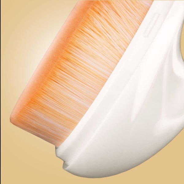 Makeup Brush Kabuki Face Blush Liquid Powder Foundation-borste för att blanda vätska (vit) White