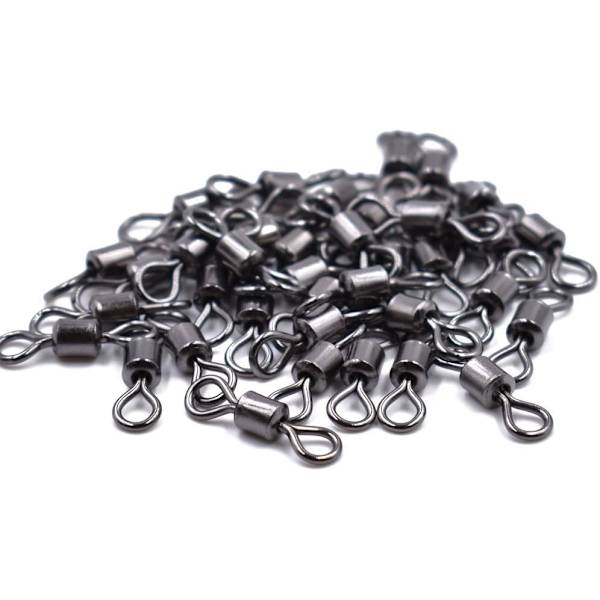 100 st Fiske Rullande Swivel Fiske krok till Linje Anslutning i Sötvatten eller Saltvatten（storlek：2#） size：2