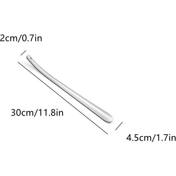 Skohorn i rostfritt stål (silver, 30 cm) 1 st