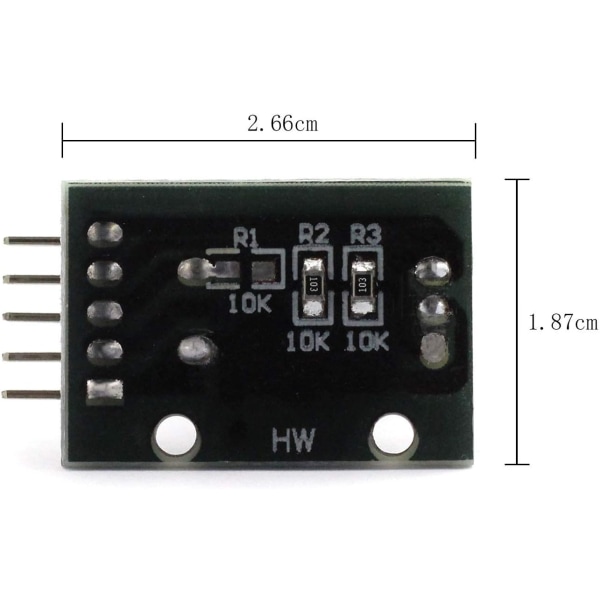 2 st roterande kodare modul KY-040 360 grader för Arduino kompatibel sensor switch utvecklingskort