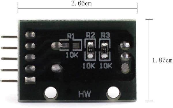 2 stk. roterende encodermodul KY-040 360 grader til Arduino-kompatibel sensorafbryderudviklingskort