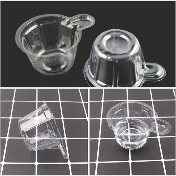 200 st engångsbägare i plast med gradering för epoxihartsblandning, 40 ml