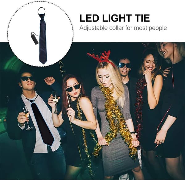 LED lysende slips, lys slips tilbehør, til karnevalsfest, danseshows, natbar dekoration