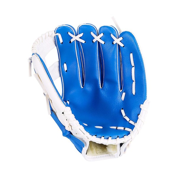 Outfield Gloves Baseballhandske Softbollhandskar – Vuxen- och ungdomsstorlekar – 10,5 tum storlek Vantar, Blå+Vit blue  White 12.5寸