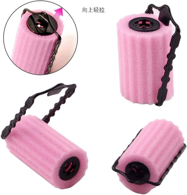 DIY Hårkrøllersett Hårkrøllere Små Magiske Hårkrølleruller (Rosa) - 6 stk