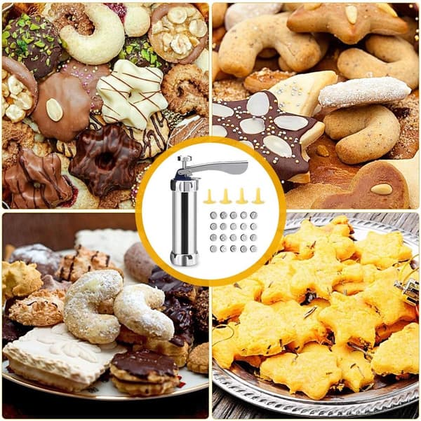 Cookie Maker Cookie Press Gun Kit til DIY Kiksmaskine og Dekoration