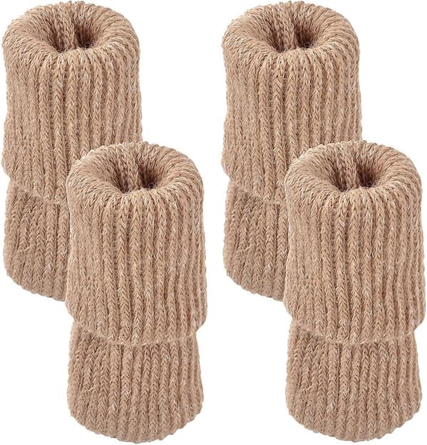 16 st möbelbensskydd, golvskydd, halkfria tygmöbelfotdynor (beige) Khaki