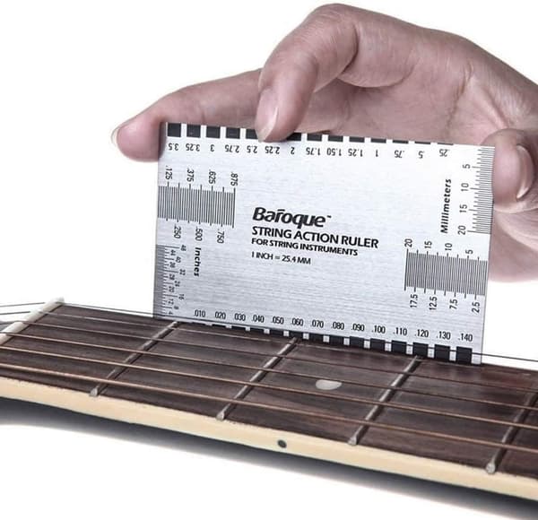Pro Guitar Tools Gitar Luthier Action Gauge Ruler Kombinasjonsverktøy