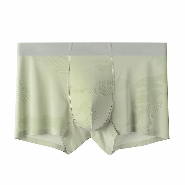 Herr Ice Silk Kalsonger Sport Boxershorts Andningsbara Boxerkalsonger Tonåringar (Grön 2XL) green 2xl