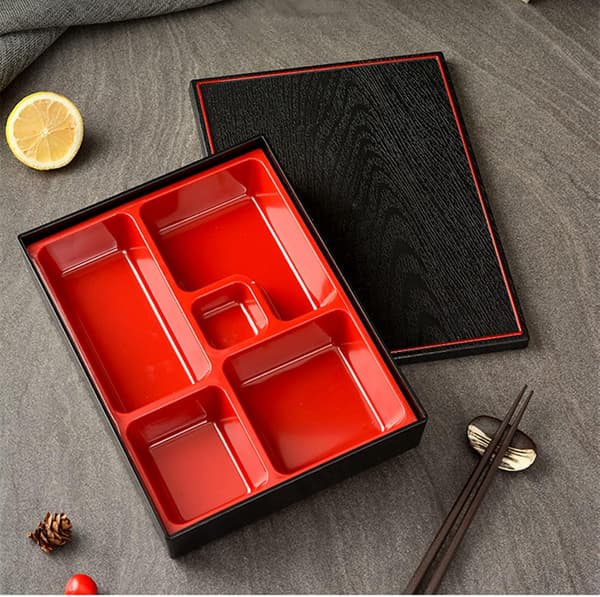 Tradisjonell japansk stil skole sushi og ris catering Bento matboks for brett matbeholdere