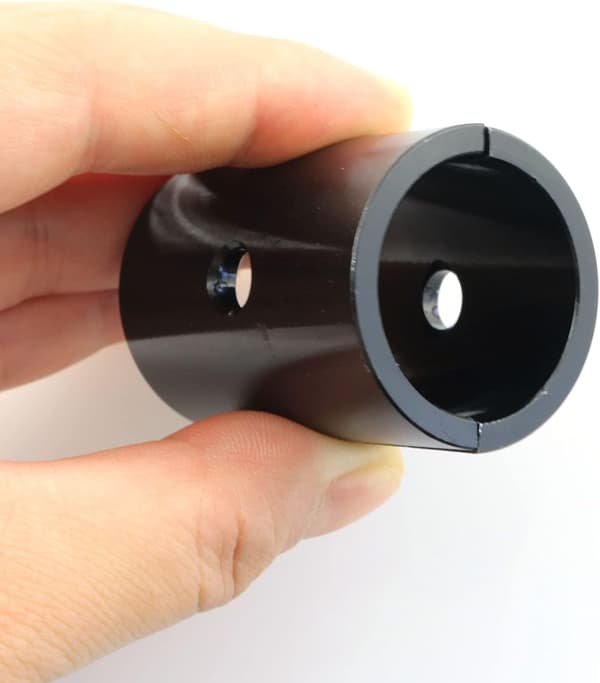 1 pari pyörän ohjaustangon sovitin 25,4 - 31,8 mm ohjaustangon sovitin alumiiniseos, musta