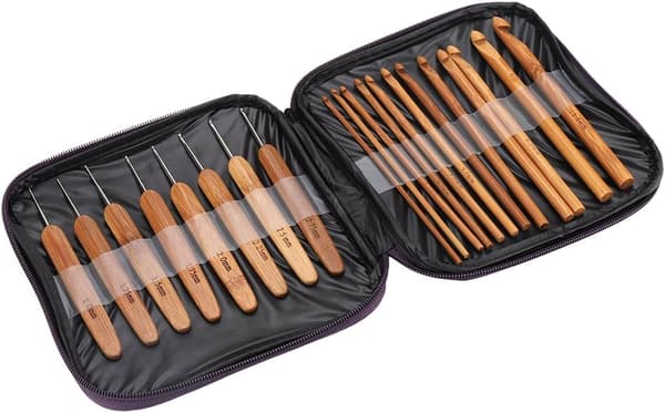 20 kappaleen bambu virkkausneulekäsityölanka DIY ompelutyökalut