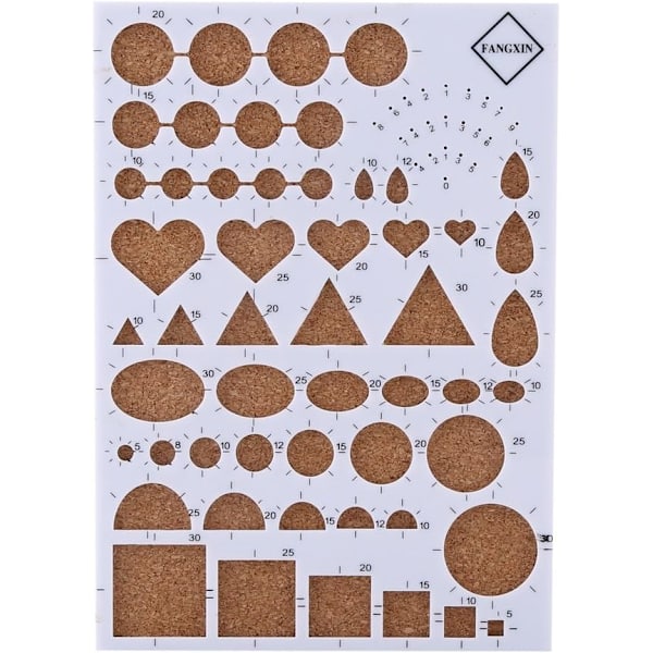 Papper Quilling DIY Craft Kit Mall + Pinsett + Stift + Spårad Penna Quilling Verktygssats, Vit