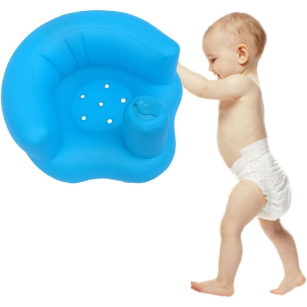 Baby Learning Seat Multifunktionell Uppblåsbar Säte Baby Support Seat, Vit+Rosa Color 2