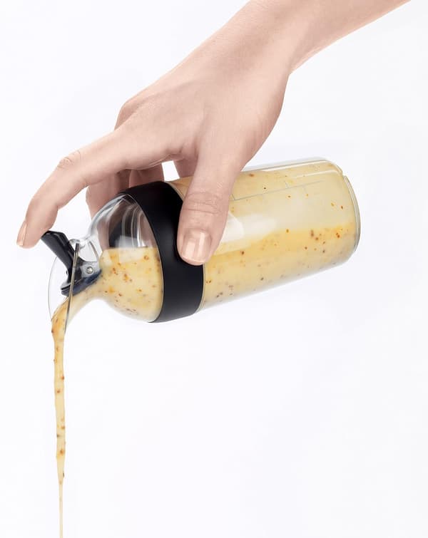 Good Grips Liten Salladsdressing Shaker - Grön+Svart+Vit, Liten